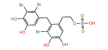 3-Bromo-2-(2,3-dibromo-4,5-dihydroxybenzyl)-4,5-dihydroxyphenylethanol sulfate